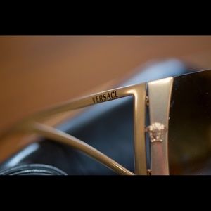 Versace women's shield sunglasses